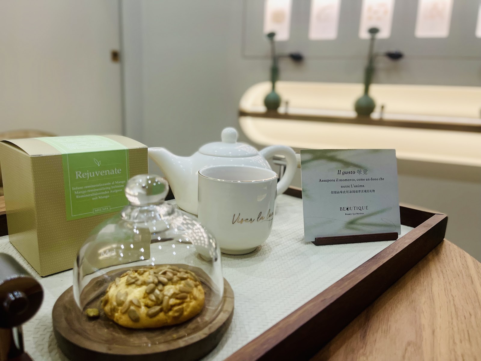 Dettaglio ambient — atmosfera del centro Beautique Beauty SPA Modena